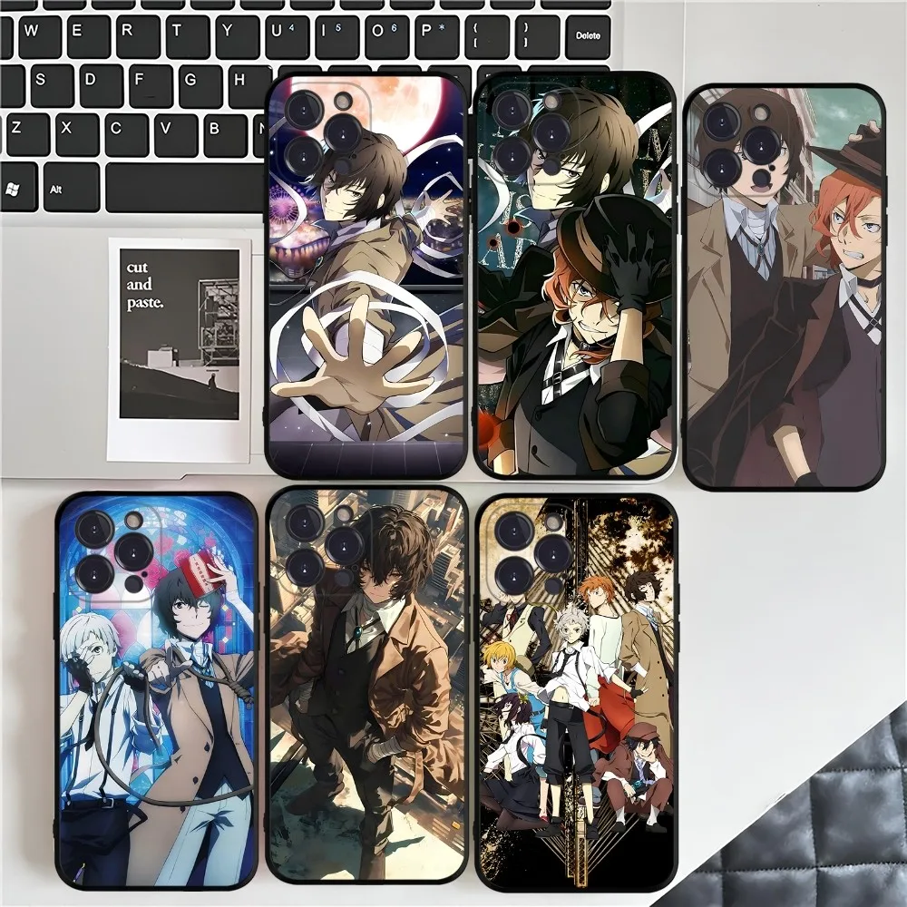 Bungo S-Stray D-Dogs Phone Case For iPhone 16 15 14 13 12 Mini 11 Pro XS Max X XR SE 6 7 8 Plus Soft Silicone Cover