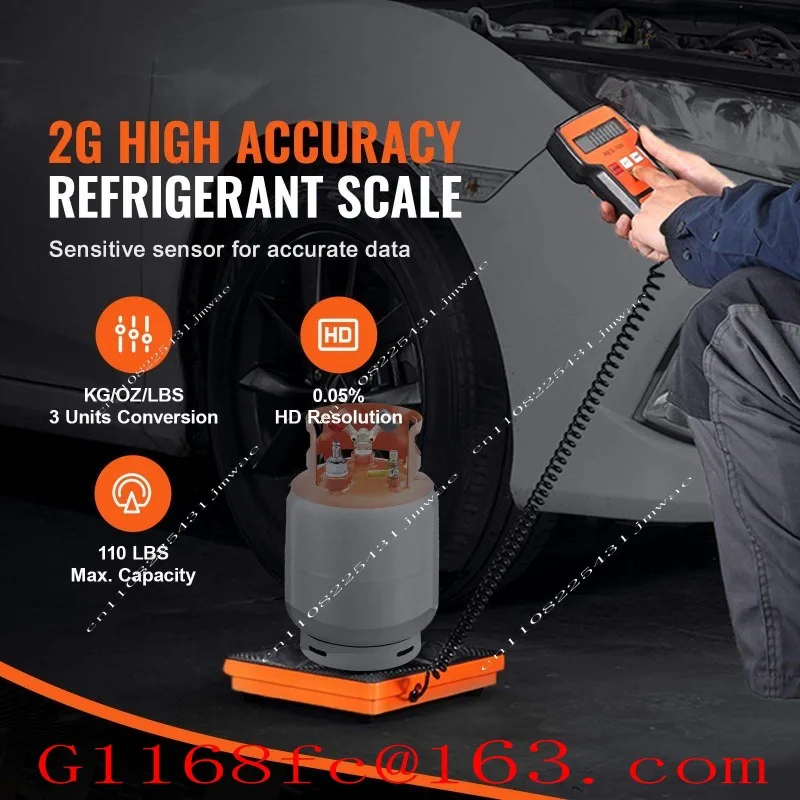 High Precision Electronic Digital R Scale, 110 Pound Refrigerant Charging and Recovery Scale Parts