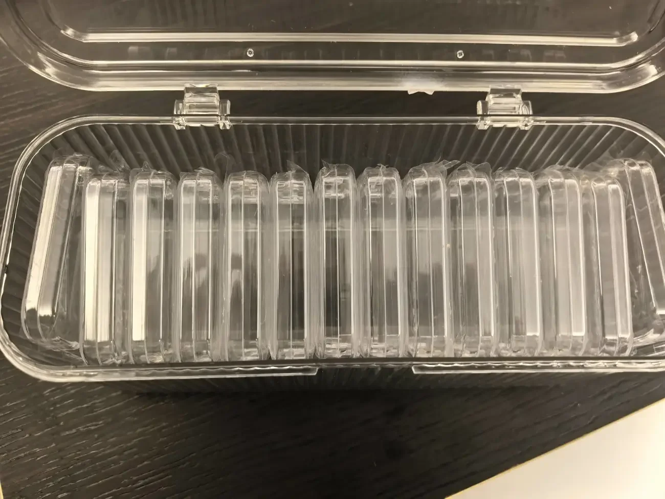 

Прозрачный акриловый ящик для хранения ногтей, пыленепроницаемый и влагостойкий органайзер для браслетов/ювелирных изделий, антиокислительный чехол