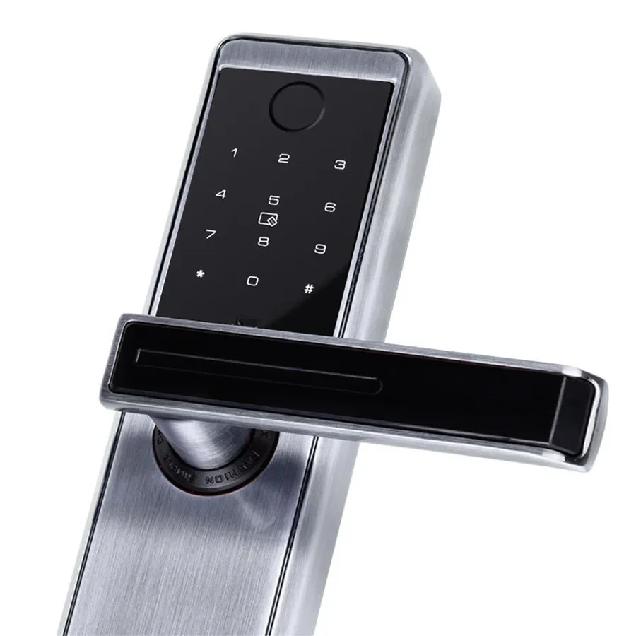 HUNE Smart Door Lock Tuya Wifi Ttlock App Remote Control With Fingerprint Password Card Key Unlocking Wifi Smart Locks