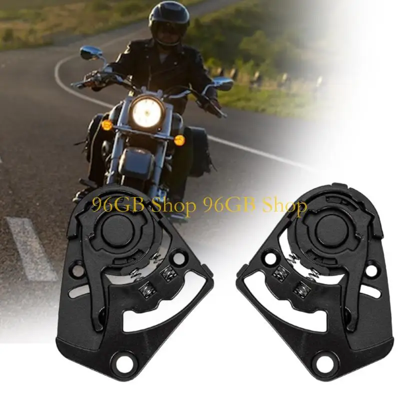 

96GB 1 Pair Helmets Visors Plate with Screw Motorcycle Helmets Face Windshield Visors Base for Shaft 540 Easy Installation