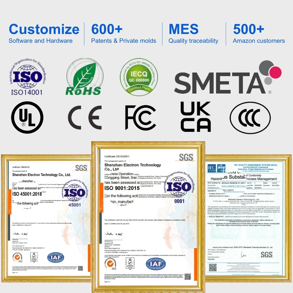 24-Zoll-Desktop-Menü Restaurant Tablet Touchscreen Android 13-Tablet-Kiosk Pos-Software für den Einzelhandelssystemkiosk