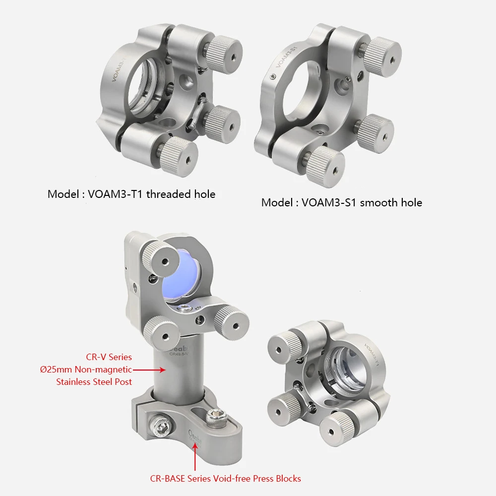 VOAM3-1 series Ø1” Low-Drift Three-Axis Adjustment Frame Mirror Mount SM1 Screw Hole Optical Adjustment Frame Optical Components