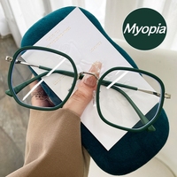 Fashion Women HD Lens Myopia Glasses Anti-blue Light Near-sight Eyeglasses Unisex Eye Protection Computer Glasses 0 To -4.0