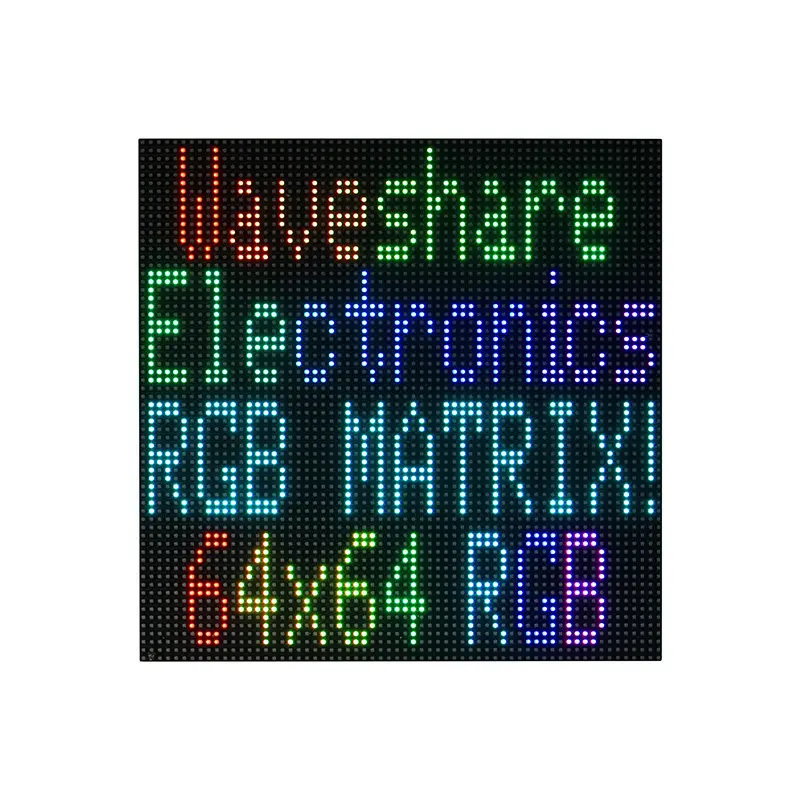 RGB Full Color Dot Matrix LED Display, Adjustable Brightness, HUB75 Interface, Cascadable DIY LED Screen Module