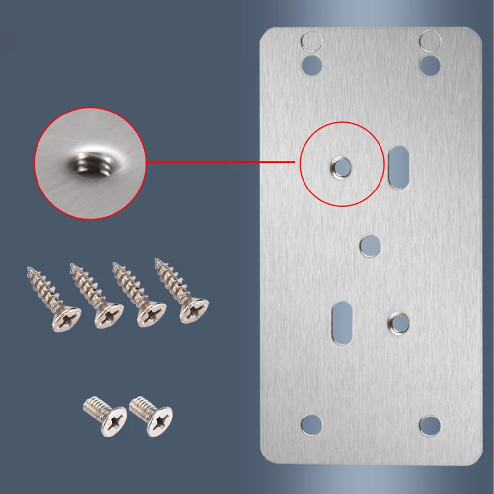 1/2/4/10pcs Hinge Repair Plates Stainless Steel Install Fixing Plate Furniture Wardrobe Door Hinge Repair Board Hardware