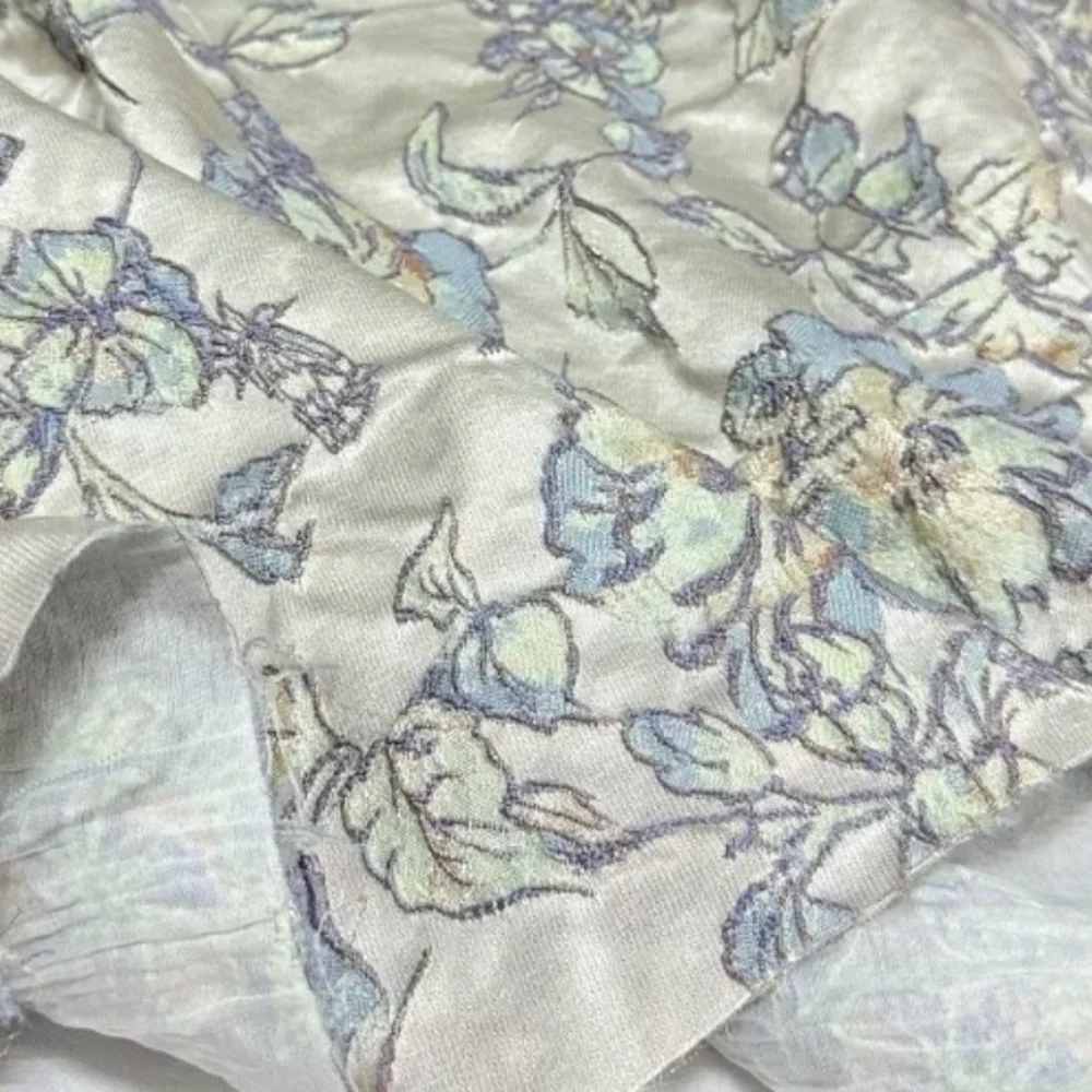 

Knitted Bright Thread Elastic Jacquard Fabric Dress Skirt Coat Hanfu Fabrics for Diy Sewing Clothing Cloth By The Meter