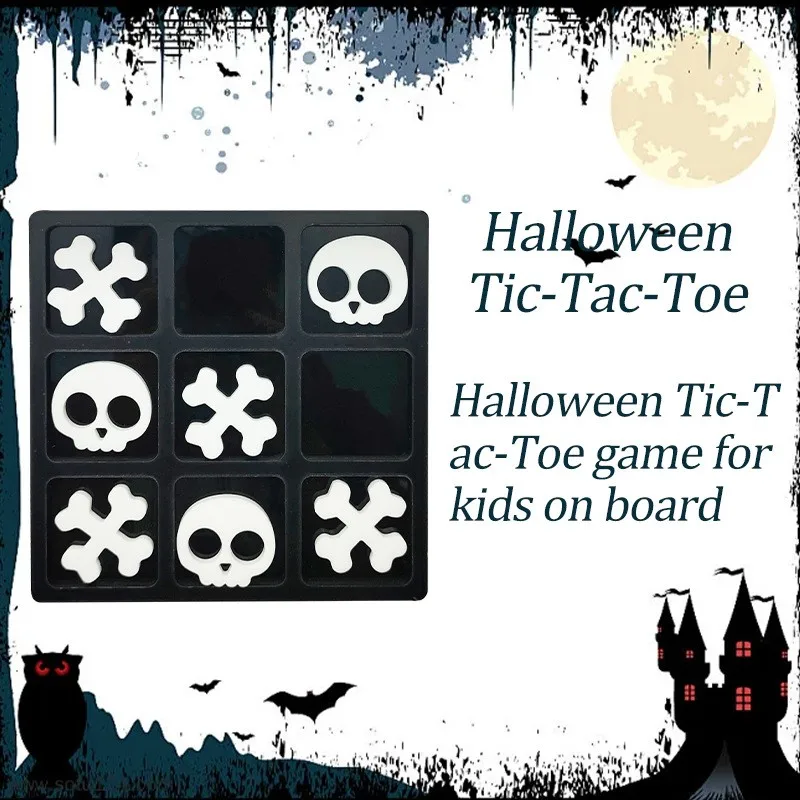 

2024 New Wooden Puzzle Toys, Halloween Board Games, Cute Skulls And Family Board Games For Kids And Adults