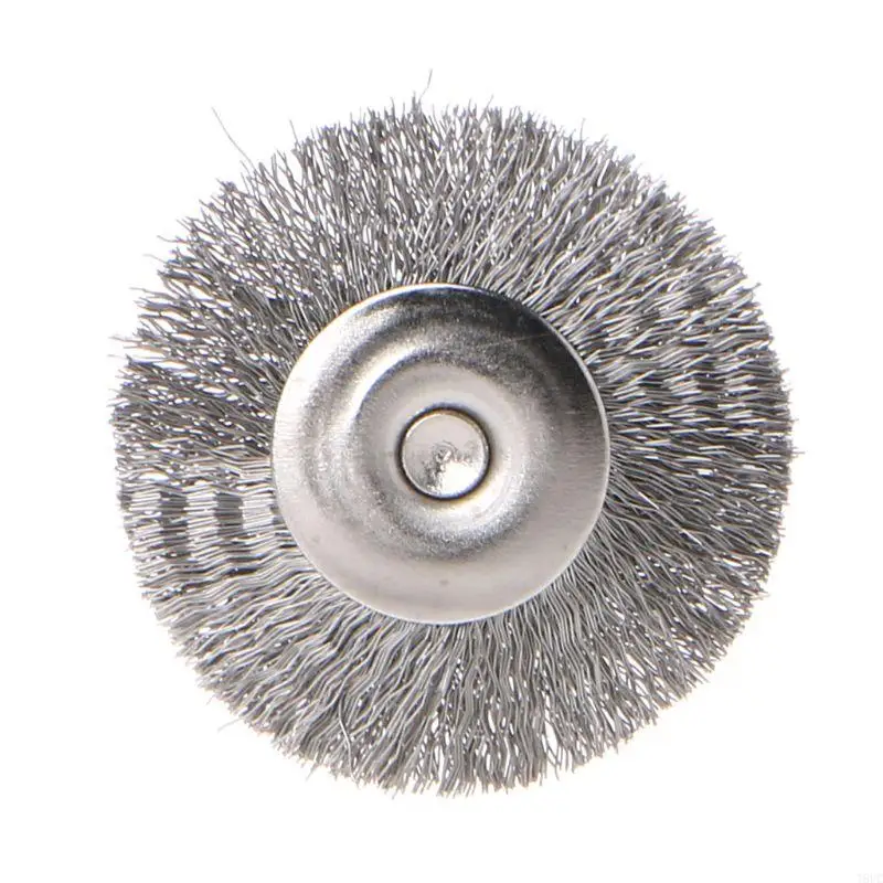 T8UC 10 PCS Stainless Steel Wire T-shape Brush Rotary Tool for Drill Polishing