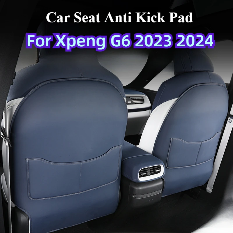 

Car Seat Anti Kick Pad For Xpeng G6 2023 2024 Leather Seat Back Protective Anti-Dirty Mats For Xpeng Car Modification Accessorie