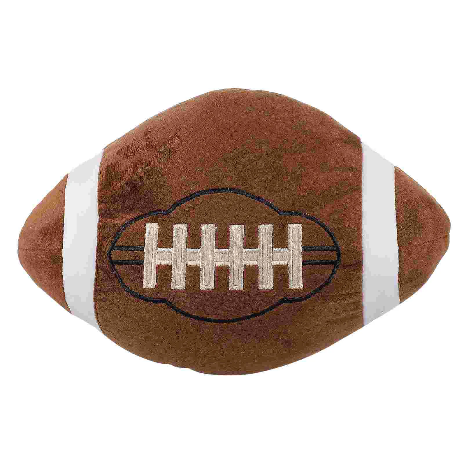 Rugby shaped Olive Pillow Cushion 45x45cm Premium Material Soft Decorative Sofa Throw Pillow Sports Fan Gift