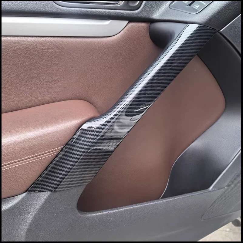 Car Styling For VW Volkswagen Tiguan 2010-2015 Door Handle Holder Cover Trim Molding  Decoration Strip Auto Accessories