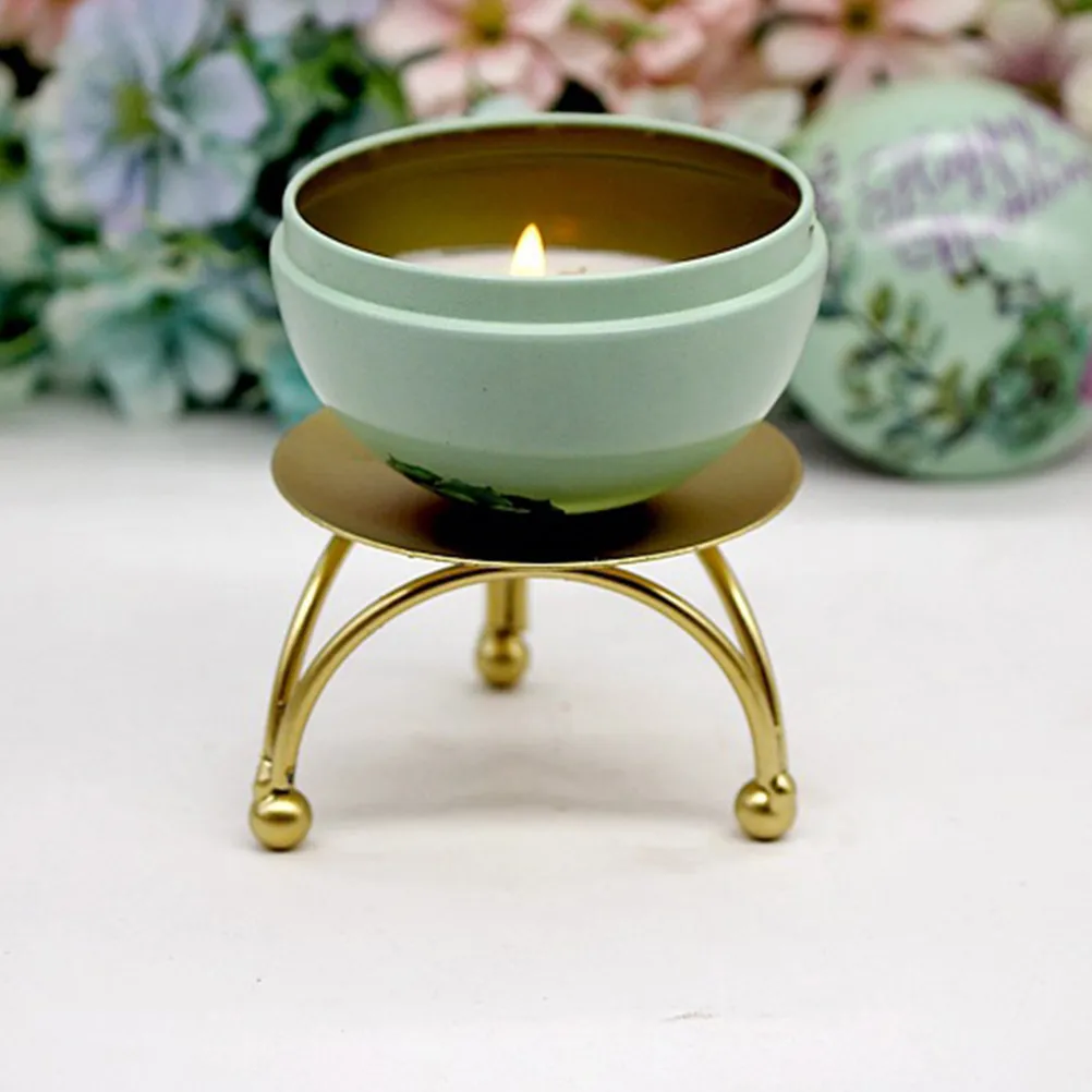 2 pcs Wedding Candlestick Holder Table Decor Home Centerpiece Halloween Christmas New Year Creative Design Centerpiece Tray Iron