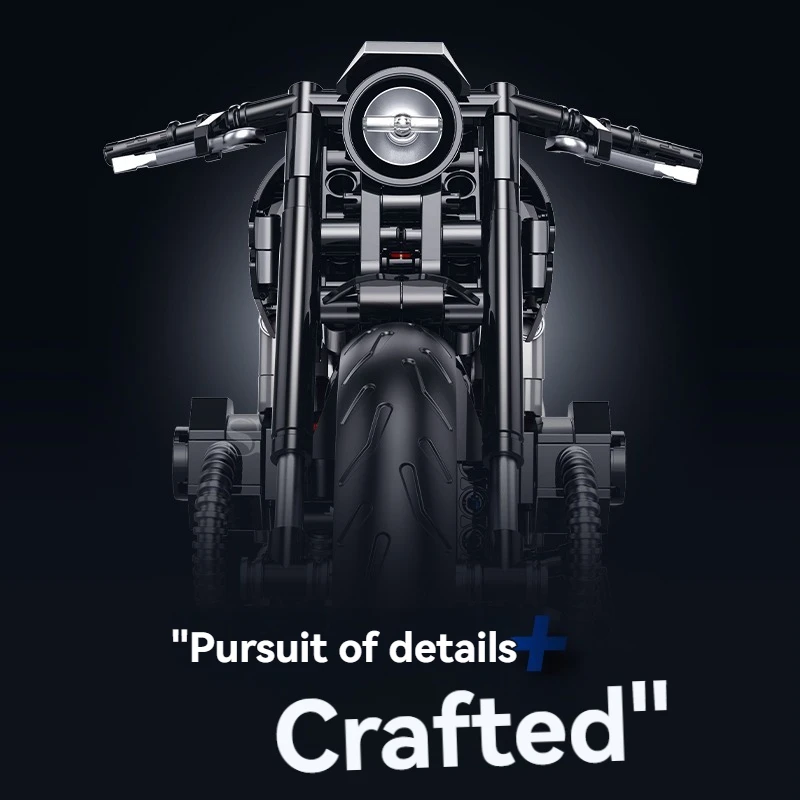 New High-quality 1:8 Technical motorcycle Model Building Block Assembly Unique Toys birthday Christmas gifts For Adults Kids