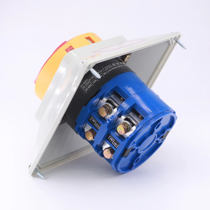 

LW26GS-125/2 Изолирующая лента нагрузки Герметичная коробка Водонепроницаемая 380 В Отключение питания 125 А Универсальный резервный переключатель