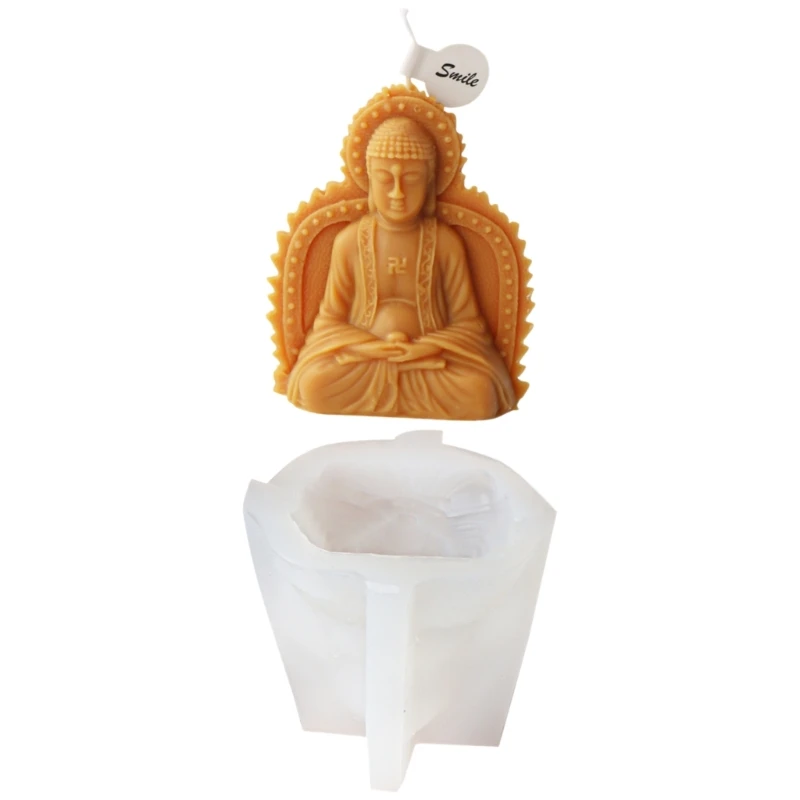 3D Buddhas Silicone Mold Church Prayer Mould Handmade Craft Resin Mold Concrete Cement Gypsum Mold Home Decors