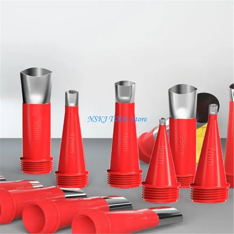 L8RC 23Piece Glues Nozzle with 15 Interchangeable Tip and 8 Base for Easy Glues Dispensing in Crafting and Repair Project