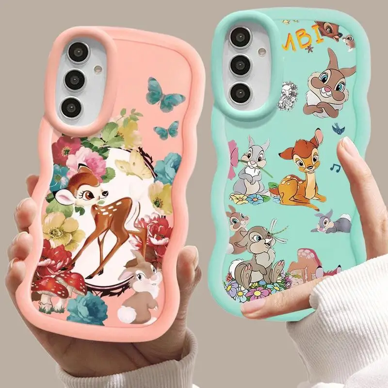 Bambi Thumper Rabbit Phone Case para Samsung Galaxy, funda de silicona para Samsung Galaxy A54, A53, A14, A52, A13, A12, A33, A51, A23, A24, A21S, A32, A73, A22