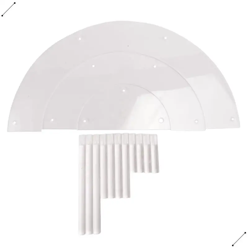 

Transparent Removable Acrylic Cake Display Stand For Party Round Cupcake Holder Bakeware Wedding Birthday Party Decoration