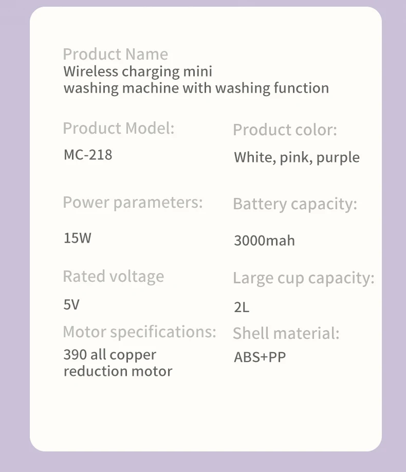 Wireless Mini Portable Washing Machine 29