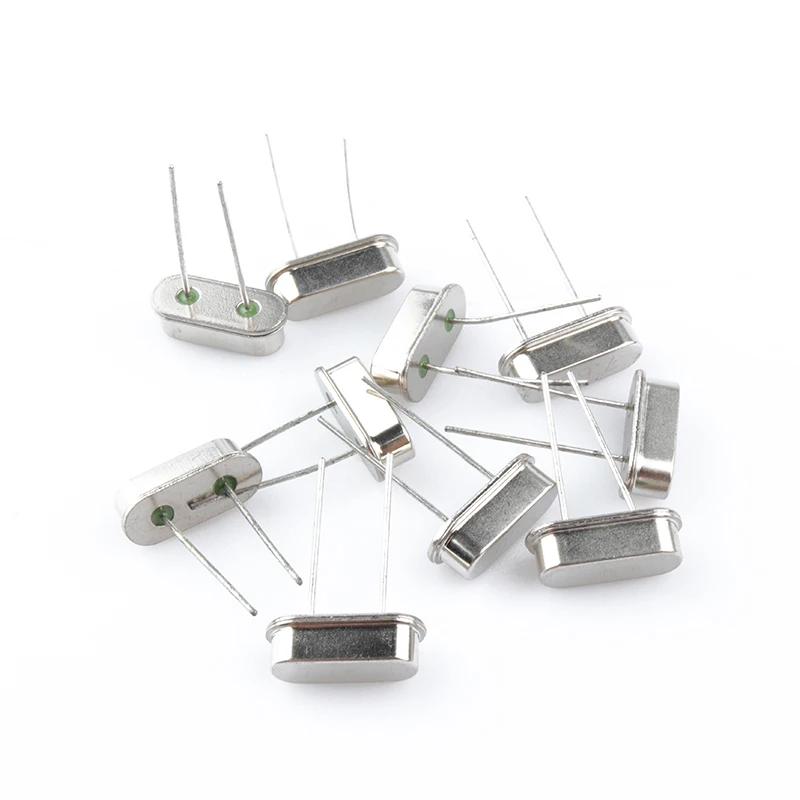 10PCS 4Mhz 6Mhz 8Mhz 12Mhz 16Mhz 20Mhz 24Mhz 32.768K Quartz Crystal Resonator Passive Oscillator HC49S 8.000MHZ