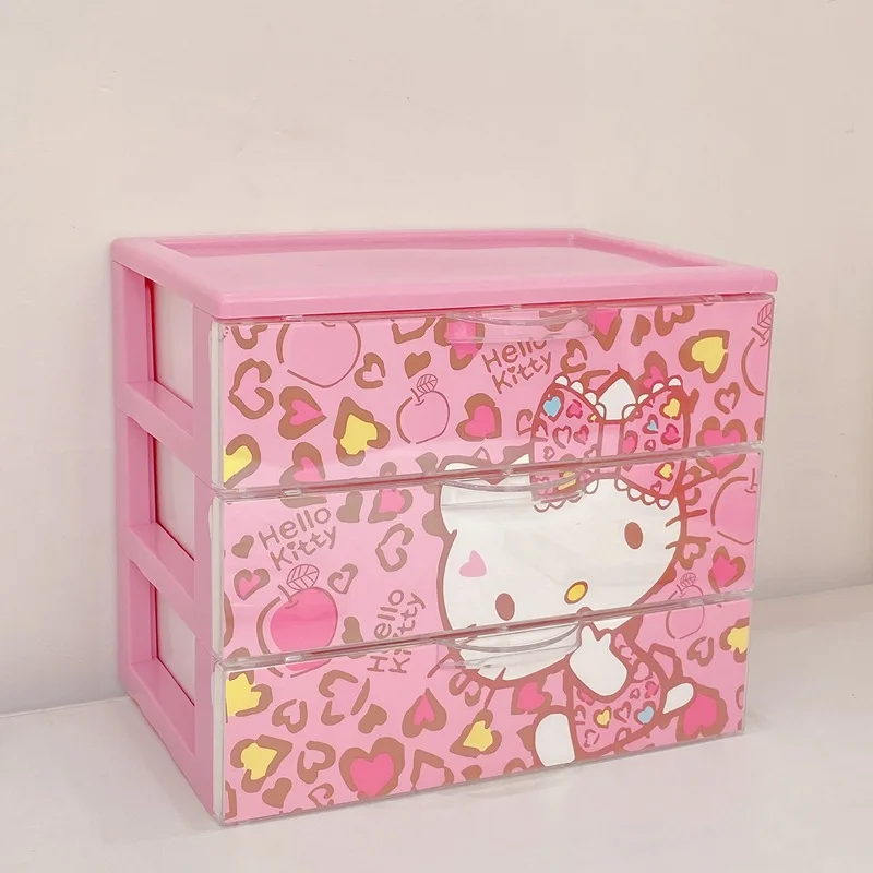 

Sanrios Anime Cinnamoroll My Melody Hellokitty Littletwinstars Kawaii Cute Ins Style Jewelry Desktop Drawer Makeup Storage Box