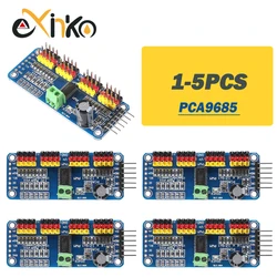 1-5pcs PCA9685PW 16 Channel 12-Bit PWM Servo Shield Driver I2C Interface PCA9685 Module For Raspberry Pi