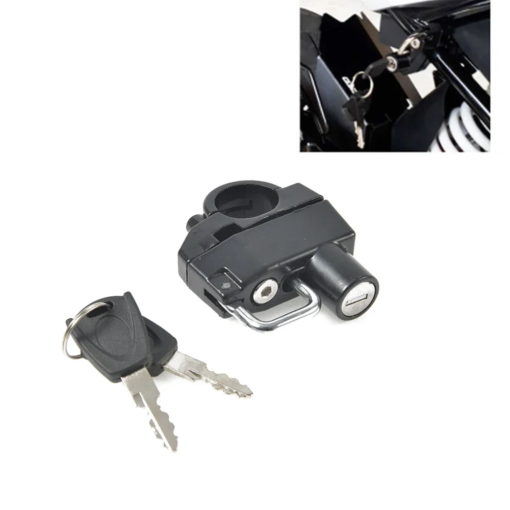 Motorcycle Handlebar Lock Durable Security Portable Anti-Theft Key Lock Helmet Lock Motorcycle Supplies Helmet Locks