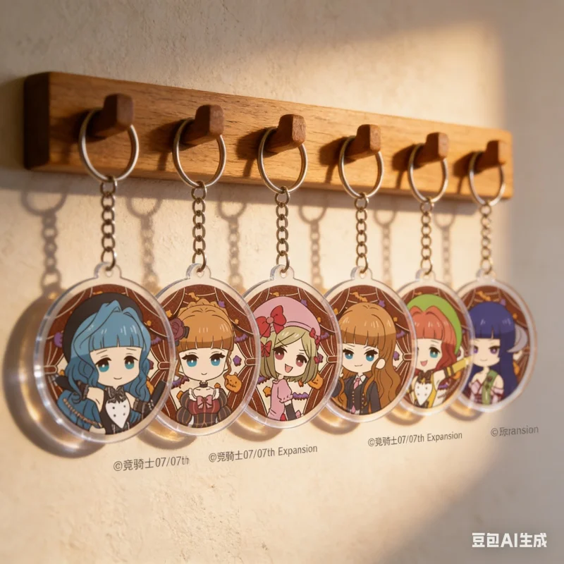 Llavero Acrílico de 6 cm de Umineko When They Cry, Versión Q, Hanyū, Furfur, Zepar, Accesorio para Bolsa o Coche, Juguete de Cosplay, Regalo