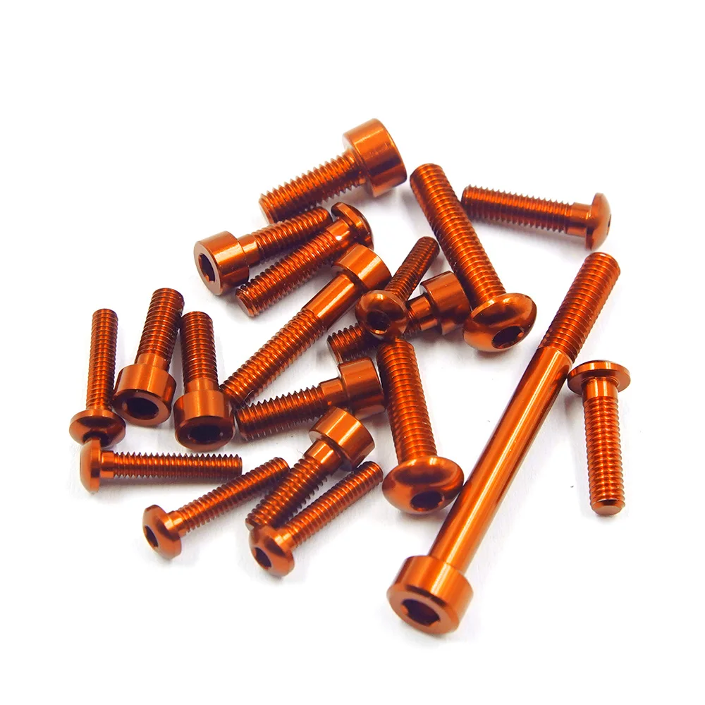 YEAH RACING ALUMINIUM SCREWS SET FOR SANWA M17#YA-0733RD