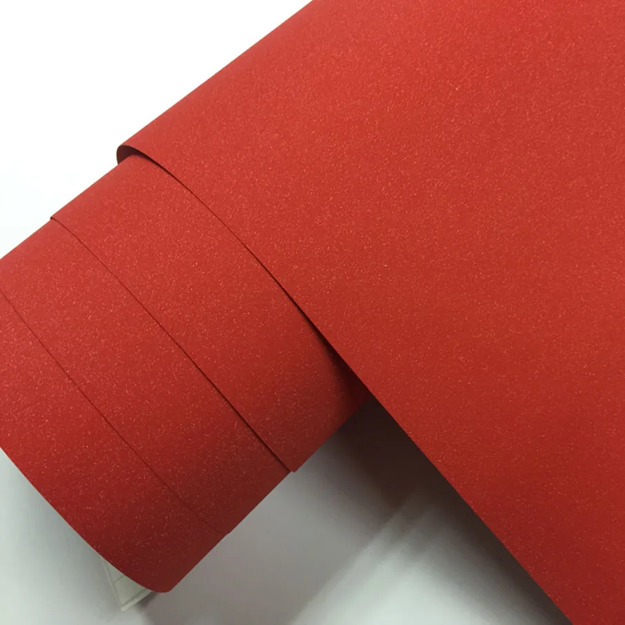 تصفيف السيارة الأحمر بريق الماس الفينيل الأفلام التفاف مات الرملي الماس بريق ملصق مات الأحمر بريق الفينيل فيلم #5