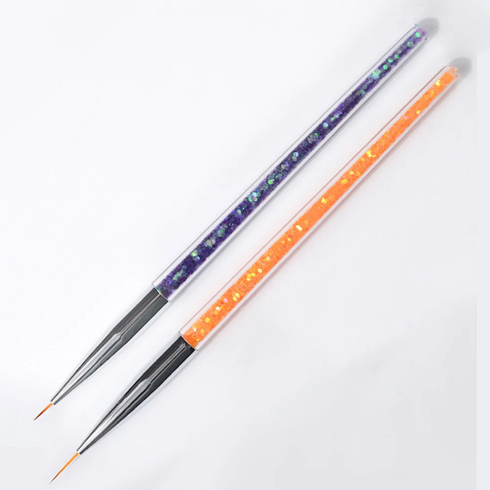 3Pcs Nail Brush Set Fine Line Art Tool for Nail Polish Design Detail Drawing Pen Craft Kit for DIY Manicure Detail Paint Brush