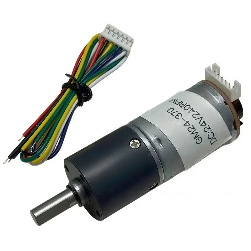 Planetary Gear Encoder Motor GM24-370, 12V/24V Low-noise Small Motor