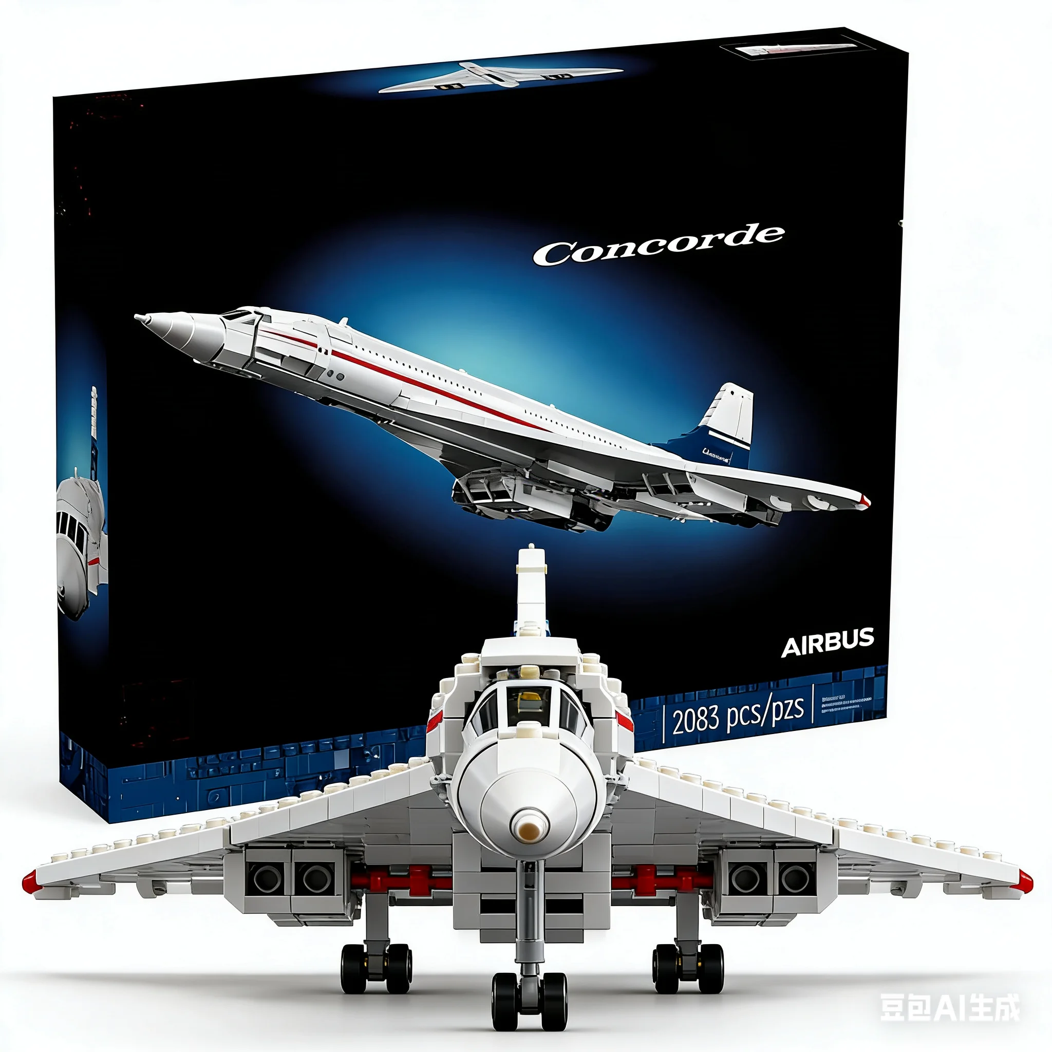 

Конструктор самолета 10318, 2083 детали, модель Airbus Concorde, подарки для детей на день рождения, праздничные сувениры для гостей