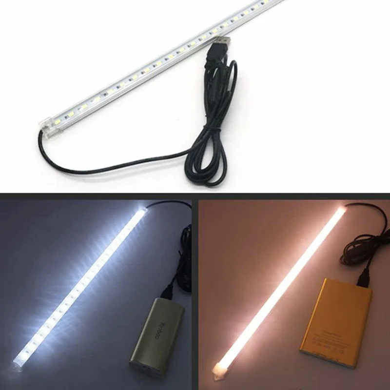 

LED Bar Light 5V USB Powered Rigid Strip Light SMD 5630 50CM Warm/Natural/Cool White LED Under Cabinet Light