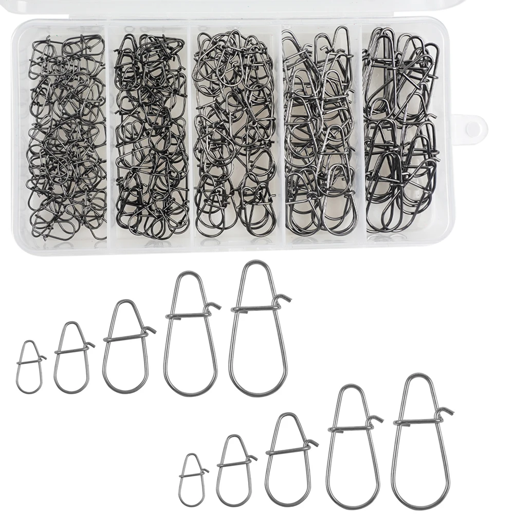 Clips de pesca Duo Lock de acero inoxidable con pasador giratorio - imagen 5