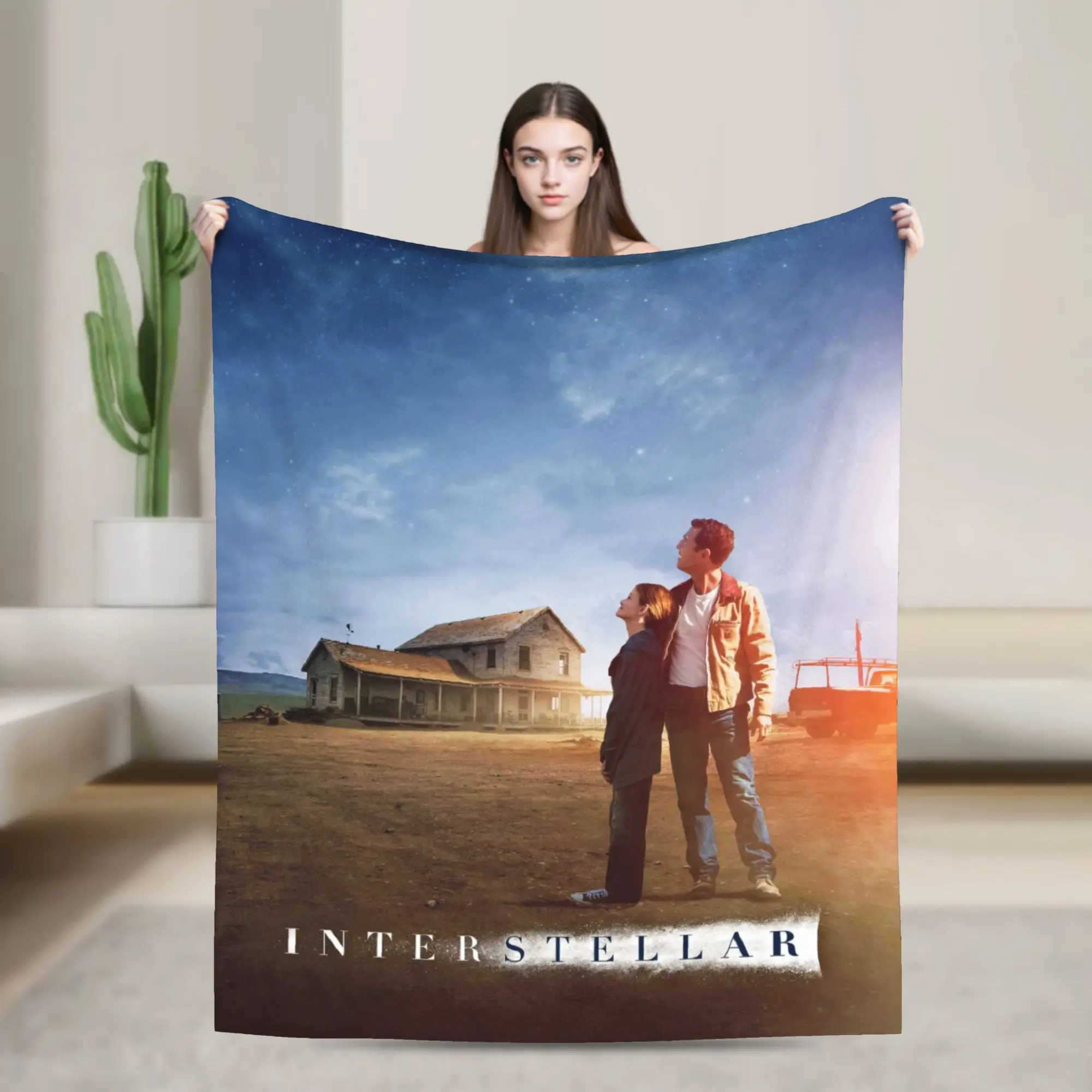 Interstellar Movie Plush Blankets Boy Girl  Flannel Throw Blanket For Couch Chair Warm Soft Customized Quality Bedspread Gift