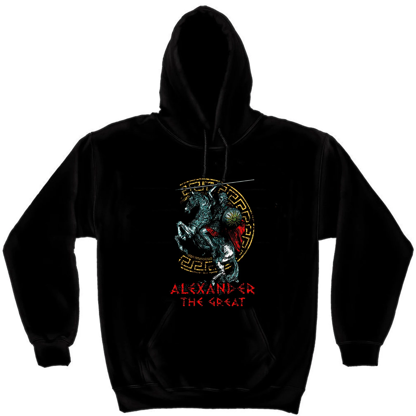 Ancient Greece Greek Macedon Alexander The Great Pullover Hoodie 100% Cotton Comfortable Casual Mens Clothes Fashion Streetwear