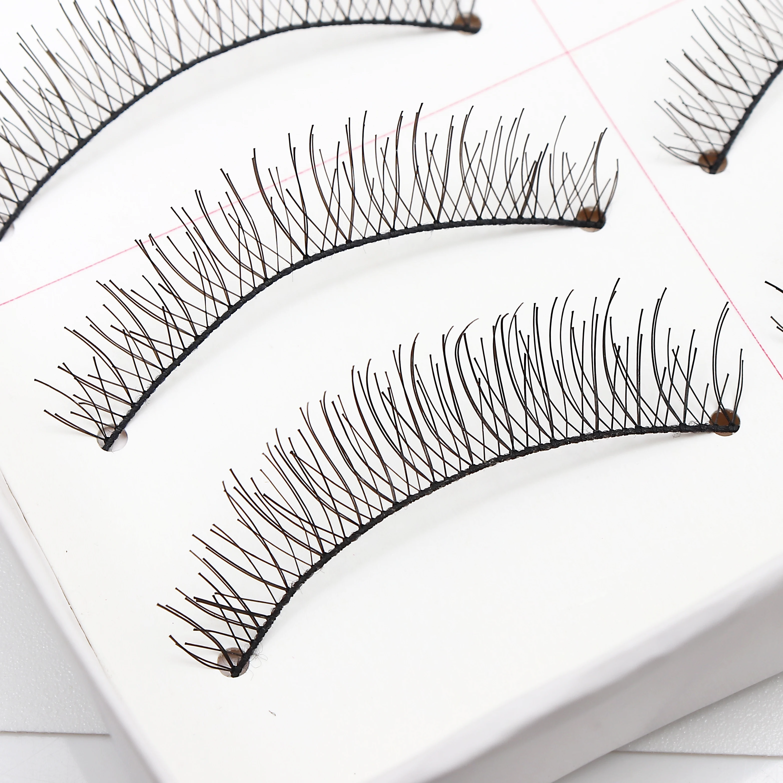 DINGSEN 10 Paar Natürliche Lange Wimpern für Make-up Weiche Kurze Vollstreifen-Wimpern Koreanische Handgefertigte 3D Beste Falsche Wimpern – Detail 7