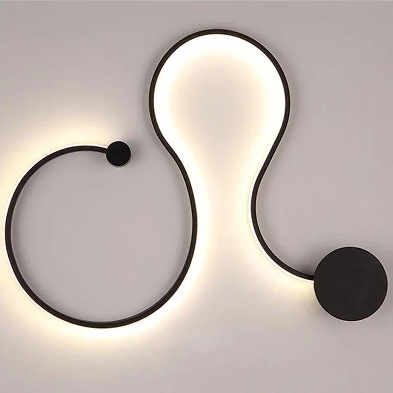 

Post-modern Scandinavian modern minimalist creative wall lamp led bedside bedroom aisle corridor hotel Wall light