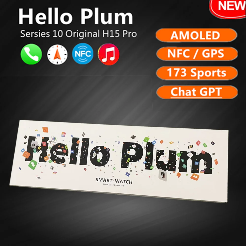 Умные Часы Hello Plum Seraninity 10 AMOLED H15 Pro, 1 ГБ ПЗУ