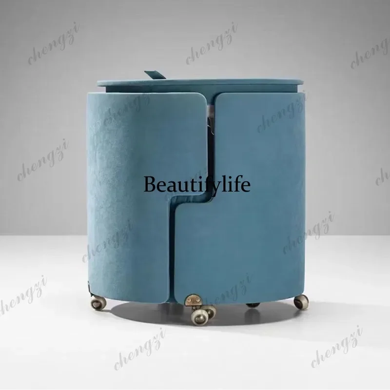 TTT  Italian light luxury dresser villa living room removable art makeup table small high-end storage cabinet