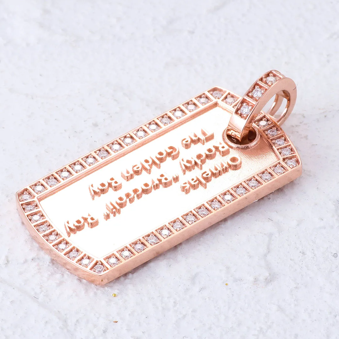 بروفانس مربع قلادة للرجال مويسانيتي الهيب هوب المعلقات للنساء 10K روك قطرة قلادة ميامي مغني الراب قلادة للرجل