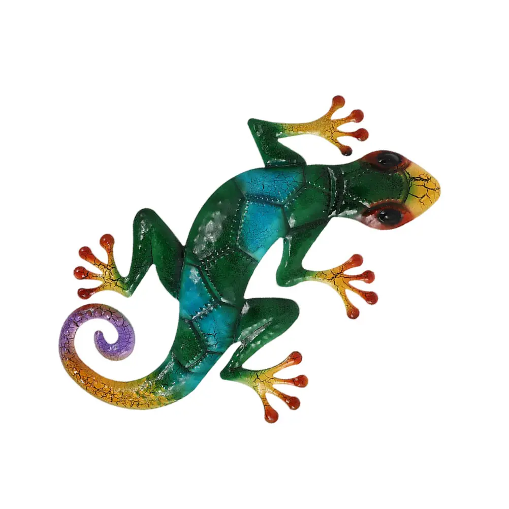 

1pc Gecko Hanging Decoration Art Craft Decor Pendant Statue Simulation Adornment Art Iron Gecko Hanging Pendant Wall