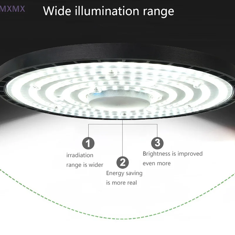 100/150/200 واط 3500/6500 كيلو UFO LED أضواء عالية خليج مقاوم للماء السوق الصناعية التجارية مستودع المرآب ورشة عمل مصابيح