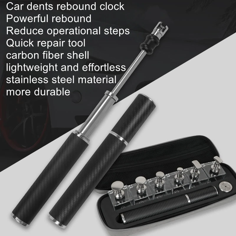 Car dent repair tool for seamless dent repair, no sheet metal cold glue pull hammer, hail pit repair artifact
