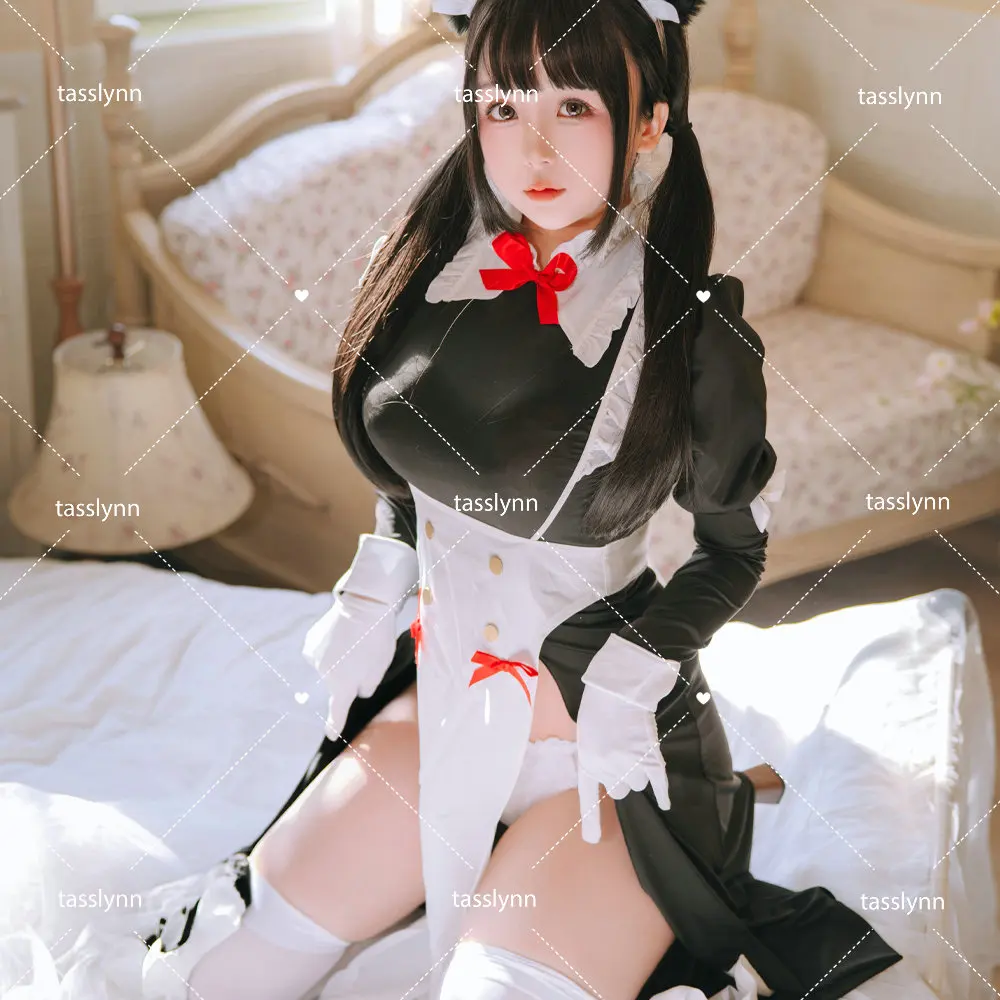 

Combat Maid Dress Cat Maid Cosplay Chowbie Maid Master Akina Cosplay Dress Original Anime Cosplay Cat Ears Halloween Costume