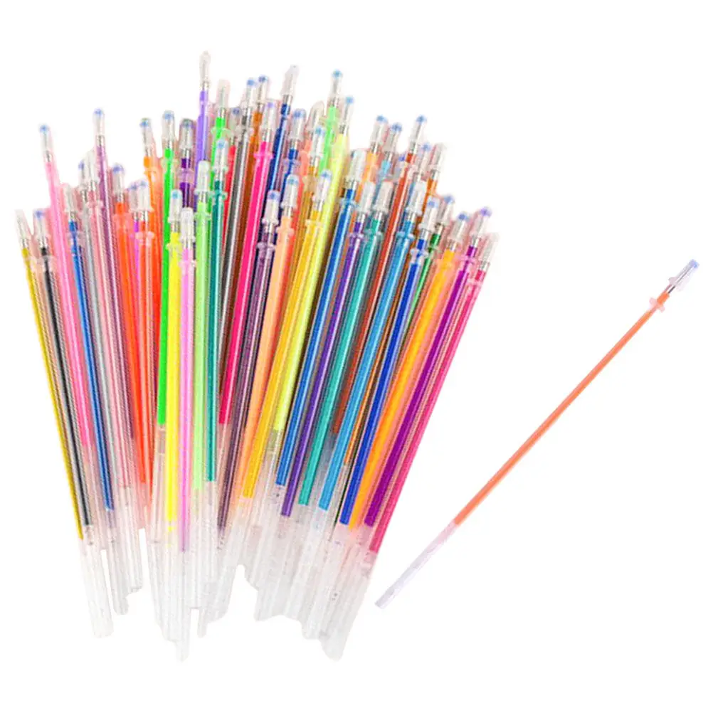 Pens Office Writing School Gel Smooth Ink Halloween Christmas Colorful Gel Pen Refill Colorful Ink Pen Refill 48Pcs