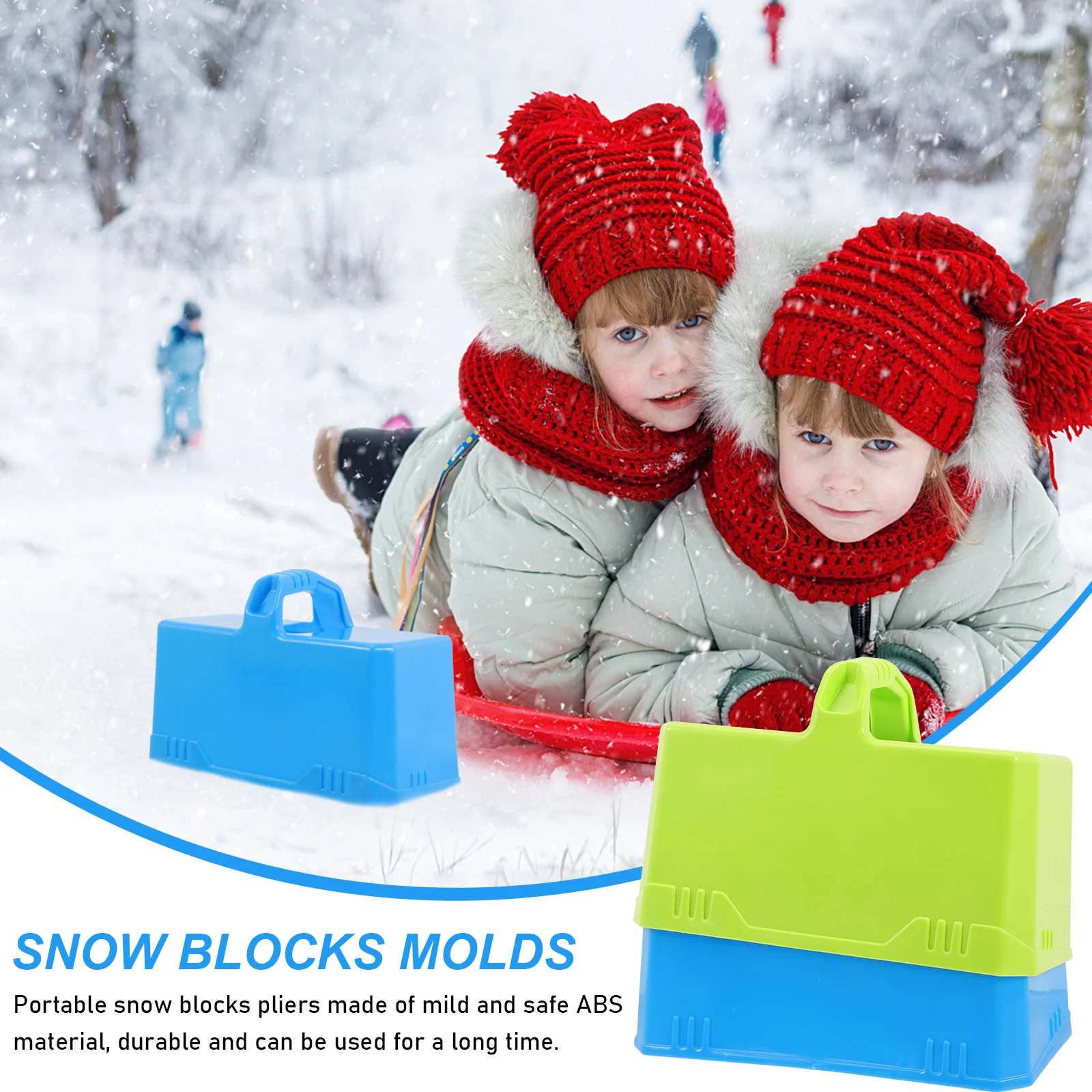 4 Pcs Poop Shape Snow Toy Brick Mold Tool Game Filling Portable Toys Child Outdoor