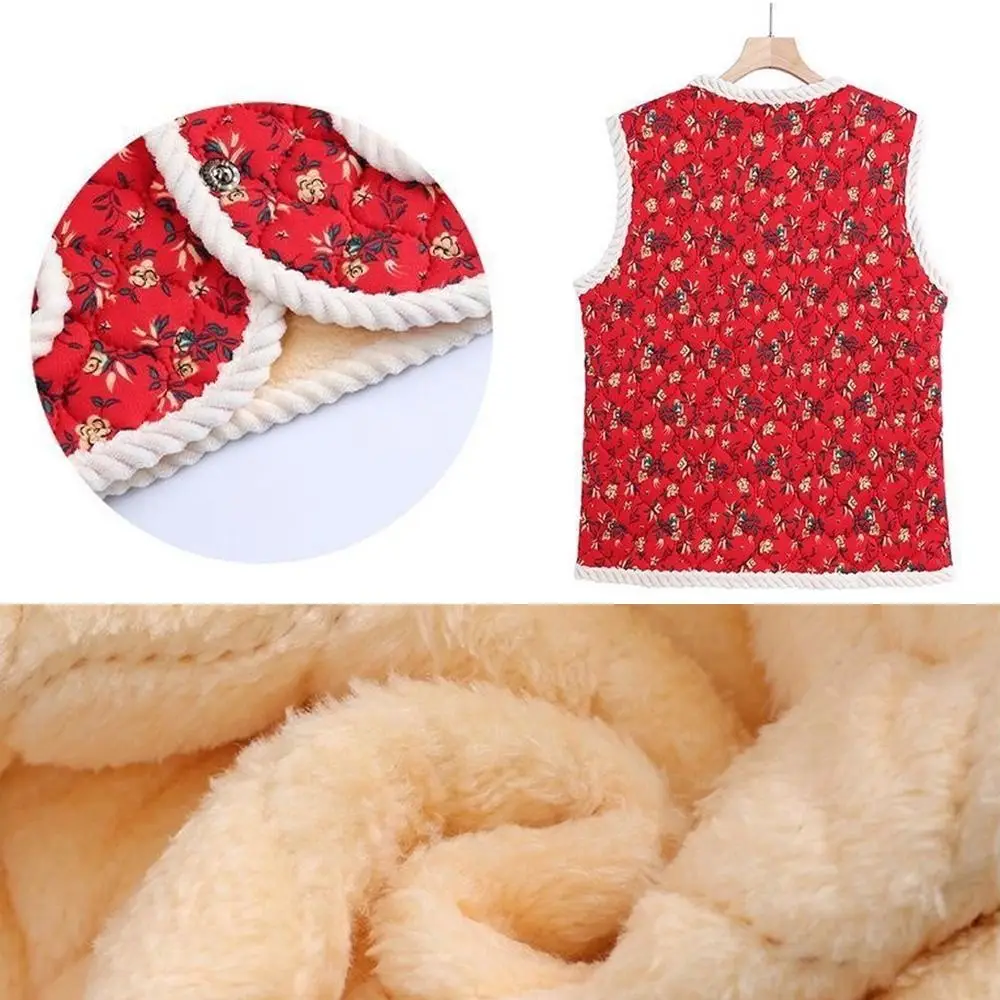 

Теплый флисовый жилет с цветочным принтом в стиле коттеджкор, утолщенный, с мягкой подкладкой, легкий флисовый жилет для осени и зимы